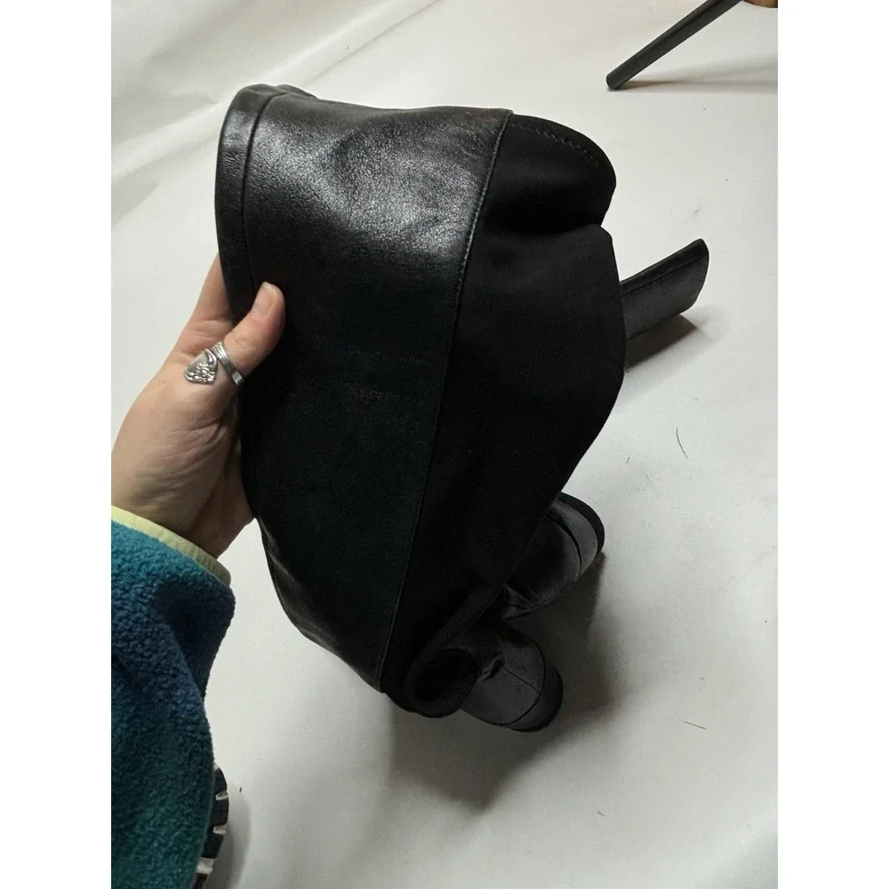 MICHAEL KORS BROMLEY 50/50 SILVER LOGO ZIPPER BOOTS WOMEN 6.5 M OLD MONEY CLASSY - Picture 9 of 9